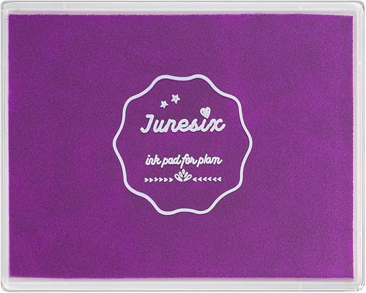 Ink Pad, 5x4'' Washable Stamp Ink Pad for Kids, Purple