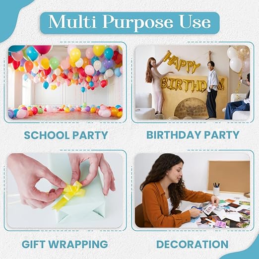 Balloon Glue Points Dots Double Sided 1000 Pcs, Balloon Tape for Arch, Wedding Decoration, Birthday Celebration and Home Made Crafts for Christmas Decorations