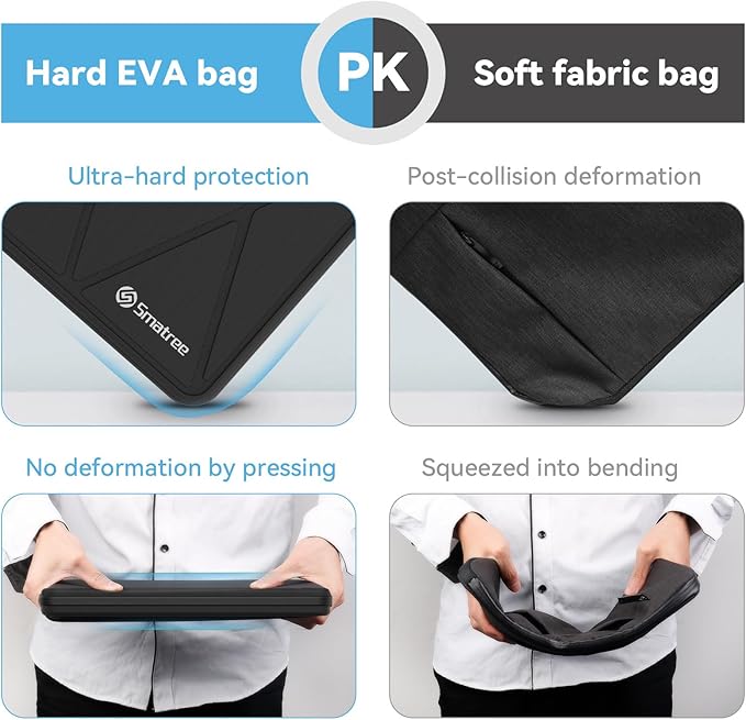 Smatree Hard EVA Protective Sleeve Case Compatible for 15.6 inch Acer Nitro 5 Gaming Laptop Waterproof Sleeve (A1550)