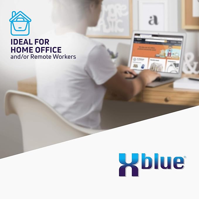 Xblue QB System Bundle with 4 IP9g IP Phones Including Auto Attendant, Voicemail, Cell & Remote Phone Extensions & Call Recording, Black, (QB1004)