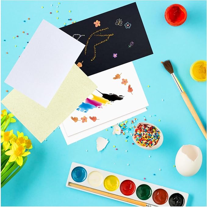 Baisunt 50 Pack 4x6 Sand Textured Cardstock Paper Blank Thick Heavyweight 92lb Card Stock for Making Greeting Cards, Invitations cards, Photos, Postcards