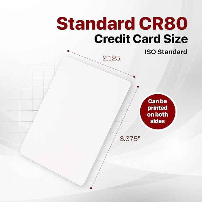 X LINE CR80 30 Mil Graphic Quality 400 Pack PVC Cards