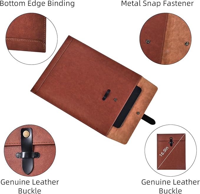Green Leather File Folder Letter Size, File Organizer, Important Document Folder, Document Organizer, Laptop Sleeve Notebook Case, Leather Folder Paper Storage, A4 Envelopes Filing Folder