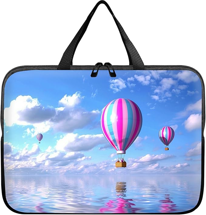 Laptop Sleeve Case Bag 13 inch, Hot Air Balloon Slim Carrying Case Durable Handbag Travel Laptop Bag for 13 inch MacBook Air M3/M2/Pro M2/ 13" iPad Pro/Air M4/M2 2024