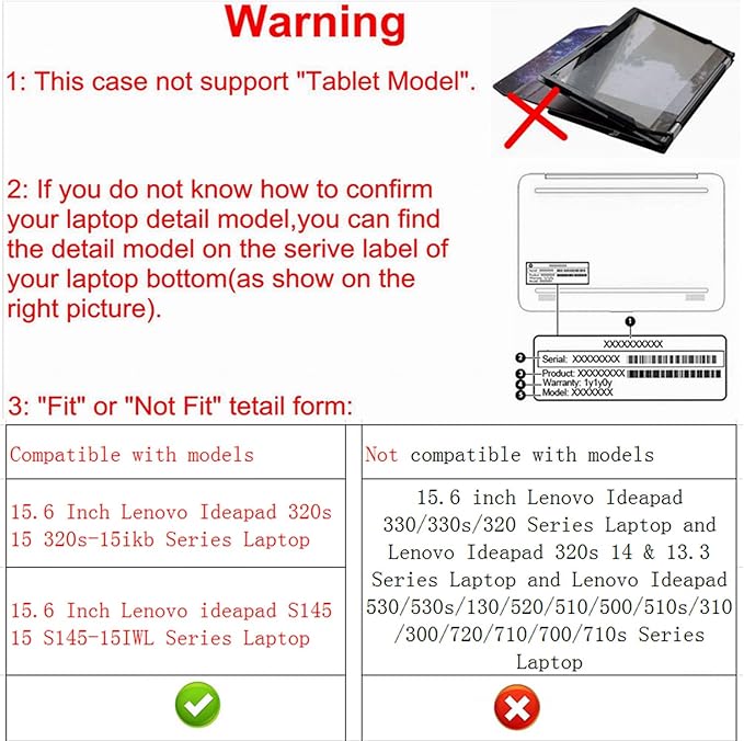Alapmk Protective Case for 15.6 Inch Lenovo Ideapad 320s 15 320s-15ikb & 16 Inch Lenovo ThinkPad P16s/ThinkPad T16/ThinkPad T16 Gen 2 [Not fit Ideapad 320 15.6/ThinkPad P16],Black
