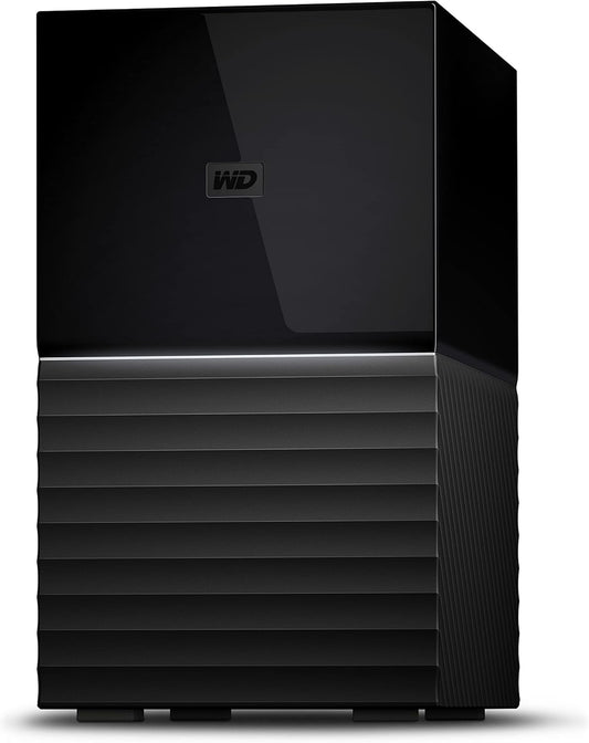 WD 44TB My Book Duo Desktop RAID External Hard Drive HDD, USB 3.1, With Password Protection and Auto Backup Software - WDBFBE0440JBK-NESN