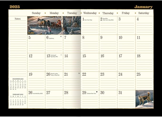 LANG Terry Redlin 2025 Monthly Planner (25991012117)