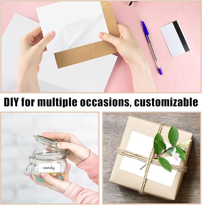 Washi Paper Sticker Paper White Printable Multipurpose Copy Paper Inkjet Printer Compatible Full Sheet Letter Size Labels