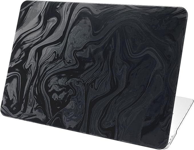 Velvet Black Ripple Design for MacBook Pro 13 inch Case A2338 A2289 A2251 A2159 A1989 A1708 A1706 (2024-2016)