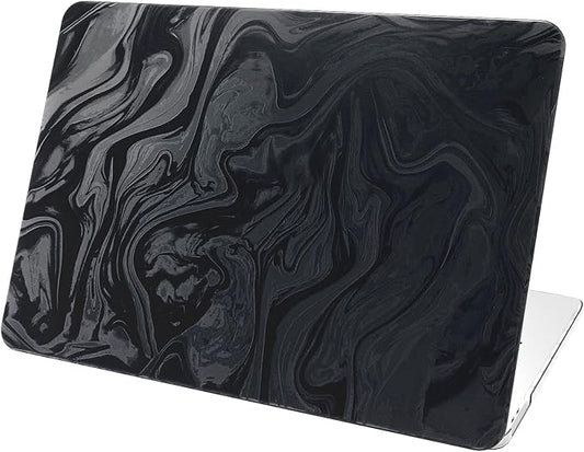 Velvet Black Ripple Design for MacBook Pro 13 inch Case A2338 A2289 A2251 A2159 A1989 A1708 A1706 (2024-2016)