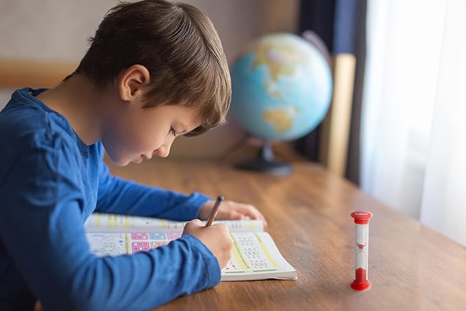 Teacher Created Resources 1 Minute Sand Timer - Small (20646), Red, Pack of 4