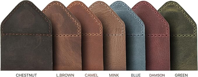 Londo Genuine Leather Handmade Bookmark (Set of 2) (Magnetic, Green)