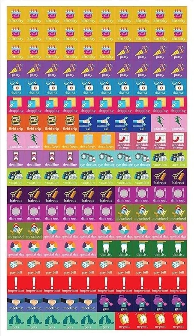 2025 Square Wall Calendar, Art Deco, 16-Month Arts & Antiques Theme with 180 Reminder Stickers (12x12 In)