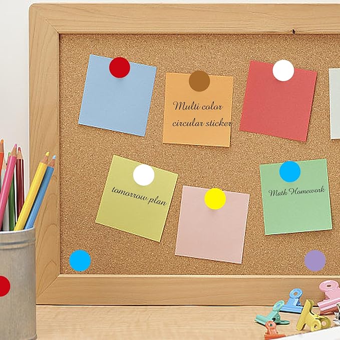 Dot Stickers,Pack of 2400 Round Color Coding Circle Dots Stickers Labels (3/4",Orange)