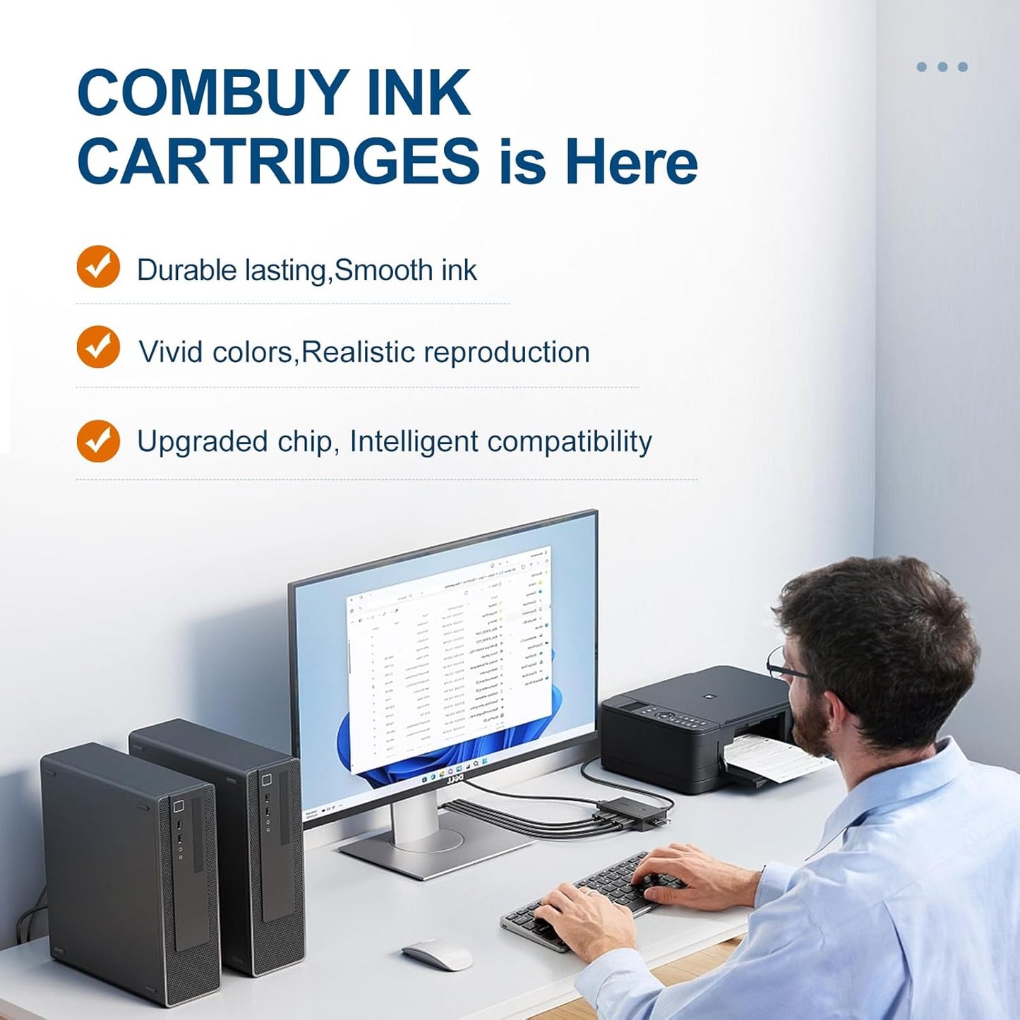 LC406XL Ink Cartridges High Yield Compatible for Brother LC406 Ink Cartridges LC406XL use with Brother MFC-J4335DW MFC-J4535DW MFC-J5855DW MFC-J6555DW Printer (Black Cyan Magenta Yellow 4 Pack)