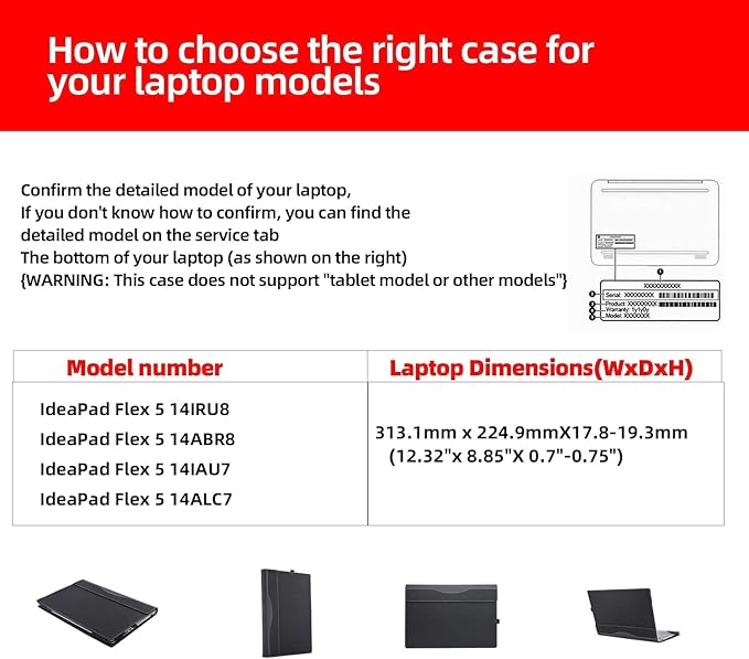 Laptop Case for Lenovo Flex 7 14IAU7 14IRU8 | Slim 7 14IAP7 14IRP8 |IdeaPad Flex 5 14IAU7|IdeaPad Flex 5i 14 2-in-1 Laptop Detachable Laptop Protective Cover Shell (Gray)