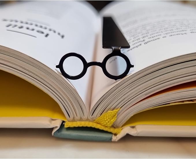 Owl Witch Wizard Bookmark Magic Metal Bookmark Beautiful Bookmark for Girls, Boys, Kids, Book Club Gift for Teacher Gift Lightning Bookmark Gifts Bookish Gifts for Book Lovers (4 Pack Gift Set)