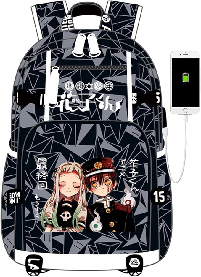 ISaikoy Anime Toilet Bound Hanako kun Backpack Satchel Bookbag Daypack School Bag Laptop Shoulder Bag Style23