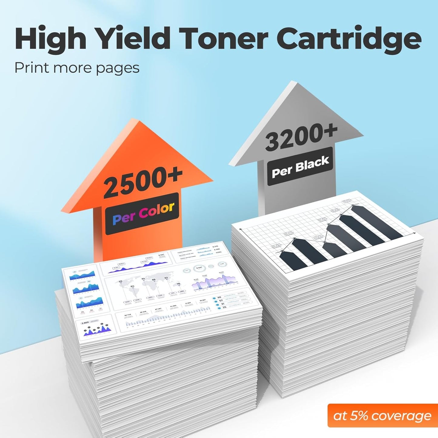 218X Toner Cartridges Laser 3301sdw 3301fdw 3201dw for HP 218X 218A toner Cartridge 4 pack, 3101dw 3301fdw Toner Cartridge, W2180X HP218X 218 Toner for HP Color LaserJet Pro MFP 3301fdw 3201dw 3301cdw