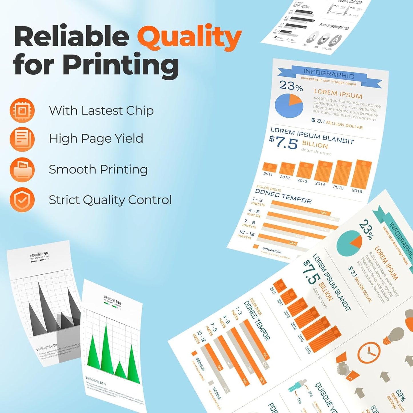 206X Toner Cartridges M283fdw M283cdw for HP 206X 206A Toner Cartridges 4 Pack, HP206A HP206X 206 Toner Cartridge Set for Color Laserjet Pro MFP M255dw M283cdw M283fdw M283fdn M282nw M255nw Cartridge