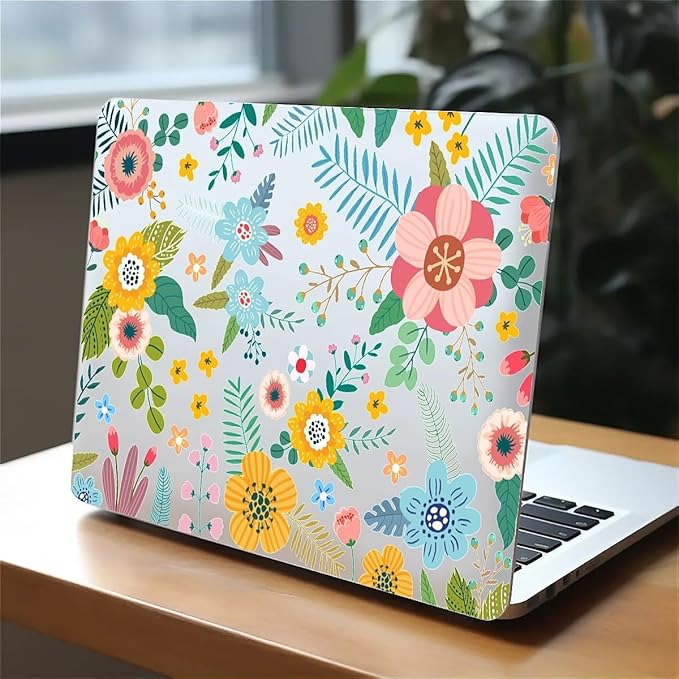 Compatible with MacBook Pro 13.3 Inch Case 2024 2023 2022-2016 Release Model M1 M2 A1706/A1708/A1989/A2159/A2289/A2251/A2338, Abstract Flower Hard Plastic Shell Cover Case