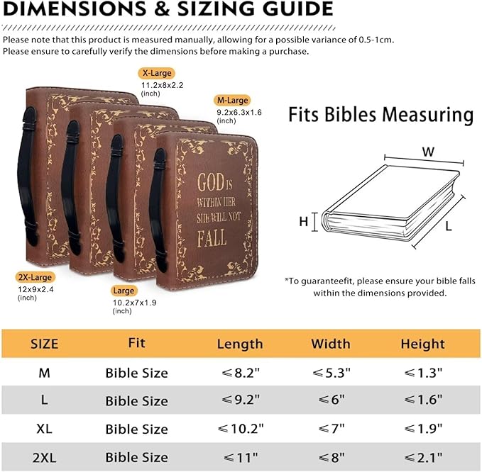 Lotusorchid Bible Case with Verse for Women Girls, Zippered PU Bible Book Cover with Handle Pocket Sunflower Pattern, Portable Durable Bible Cover Case Bible Cover Carrier Carrying Organizer Bag,2XL