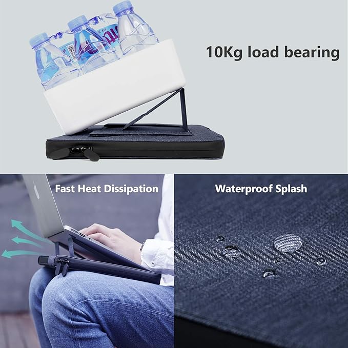 Nillkin 14 inch Laptop Case Laptop Stand with Handle - Laptop Sleeve Bag Computer Carrying Case Compatible with 13/13.3-14 inch MacBook Air, HP, Dell, Lenovo, Samsung Chromebook, Blue