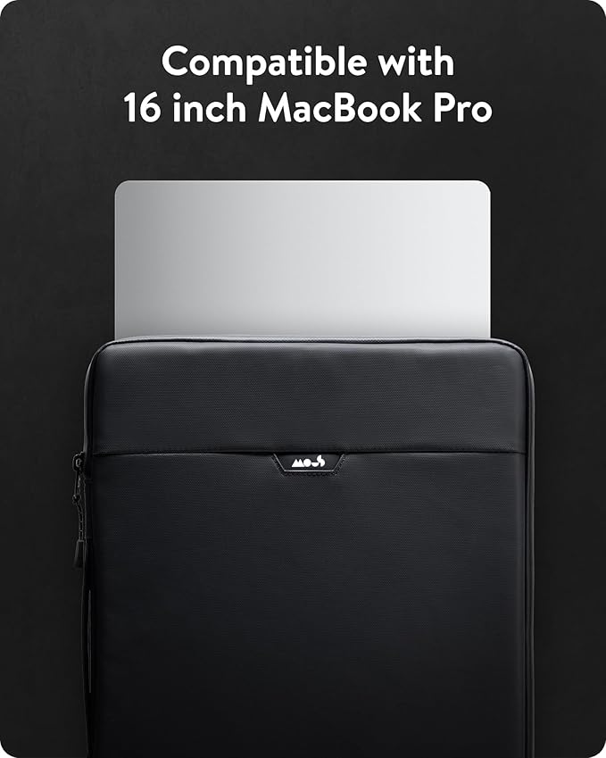 Mous - MacBook Pro 16 inch Case with Handle Ultra-Protective and Water Resistant Sleeve Cover with Drop Protection (Fits 2021 and 2023 MacBook Pro 16 inch)
