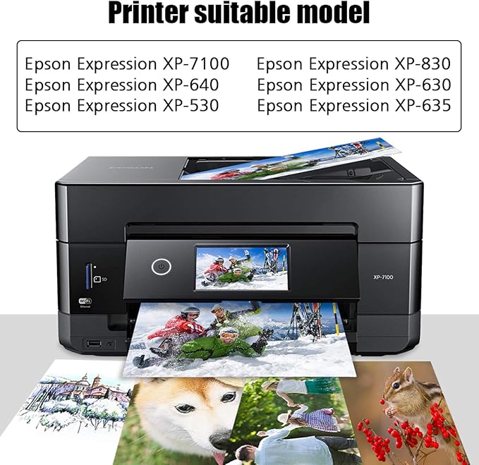 1 Packs 410XL Remanufactured Ink Cartridge Replacement for Epson T410XL 410 XL High Yeild for Expression XP-7100 XP-530 XP-630 XP-635 XP-640 XP-830 Printer(1 Black)
