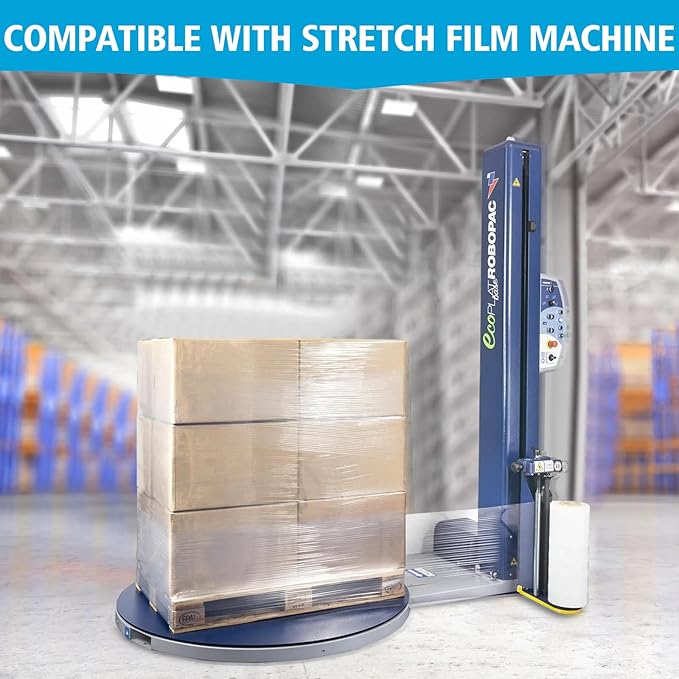 Stretch Film, 15 Inch x 1000 Feet Shrink Wrap for Pallet Wrap, Industrial Strength Stretch Wrap, Moving Wrapping Plastic Roll, 60 Gauge