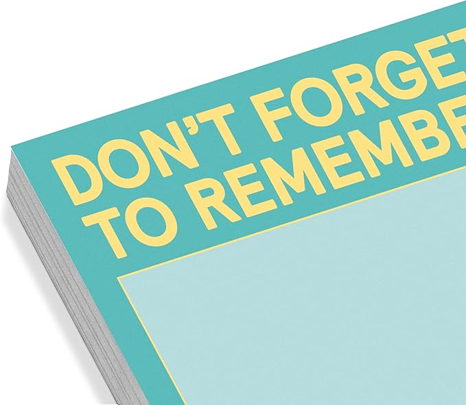 1-Count Knock Knock Don't Forget to Remember Sticky Note Pad, to Do List Notes, 3 x 3-Inches, 100 Sheets Each (Pack of 2)