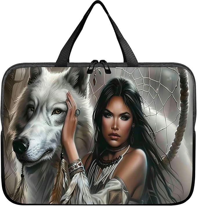 Universal Tablet Laptop Sleeve Case 10 inch, White Wolf Slim Carrying Case Durable Handbag Travel Laptop Bag for 7 to 10-inch Laptops/Notebook/Kids Tablet/ipad/eBook Readers