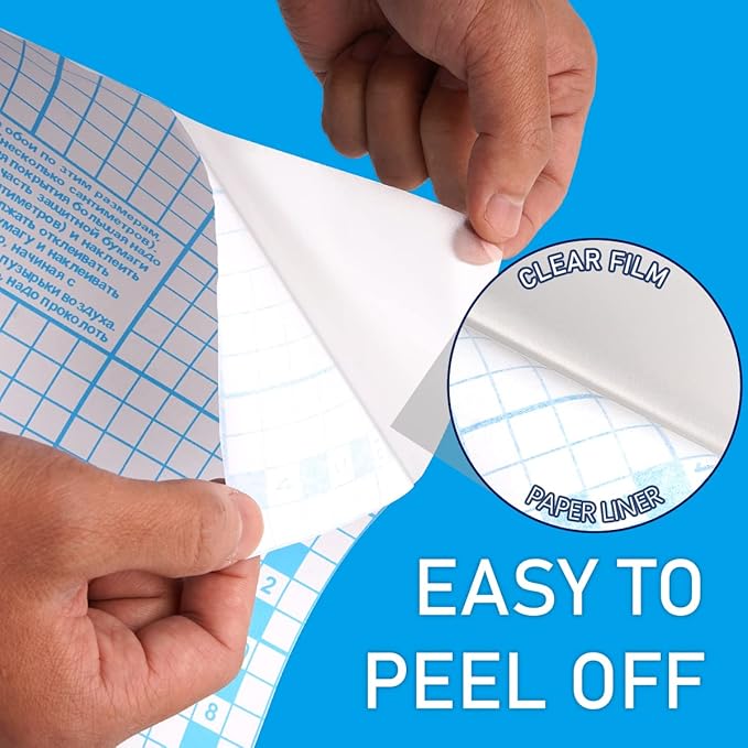Chell Clear Contact Paper Roll for Books, 17.5 in x 10 ft Clear Self Adhesive Book Cover Paper Protector