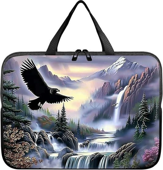 Laptop Sleeve Case Bag 13 inch, Eagle Landscapes Slim Carrying Case Durable Handbag Travel Laptop Bag for 13 inch MacBook Air M3/M2/Pro M2/ 13" iPad Pro/Air M4/M2 2024