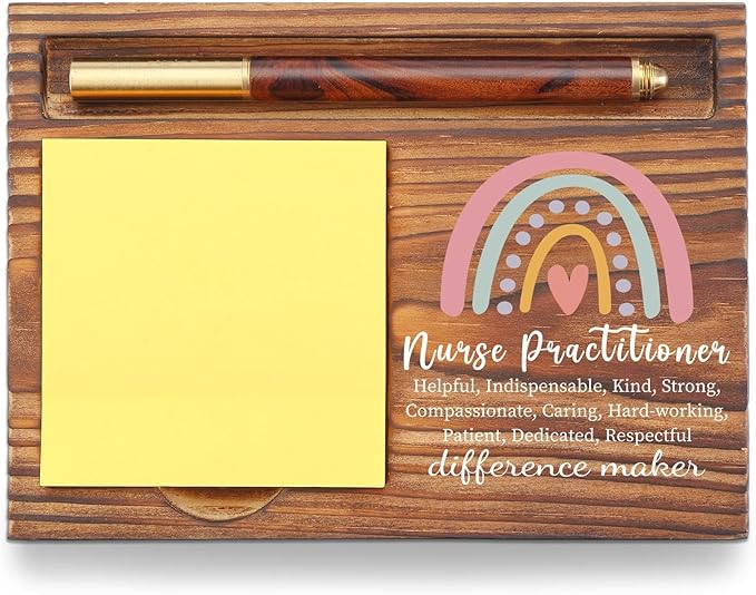 Nurse Practitioner Appreciation Gift NP Sticky Note Holder, Thank You Gift Nurse Practitioner Week Nurse Appreciation Gift, NP Graduation Gift Self-Stick Note Pad Holders TZP47