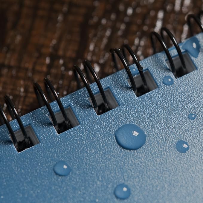 Rite in the Rain Weatherproof Side Spiral Notebook, 4.875" x 7", Blue Cover, Universal Pattern (No. 273)