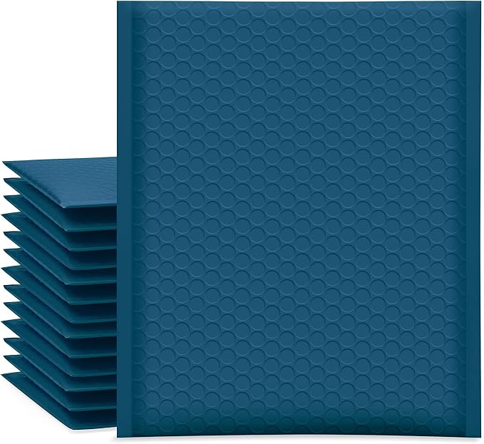 UCGOU Bubble Mailers 7.25x12 Inch Navy Blue 25 Pack Usable Size 7.25x11 Padded Envelopes Small Business Opaque Packaging Self Seal Waterproof Boutique Bulk Shipping Bags for Jewelry Makeup Supplies #1