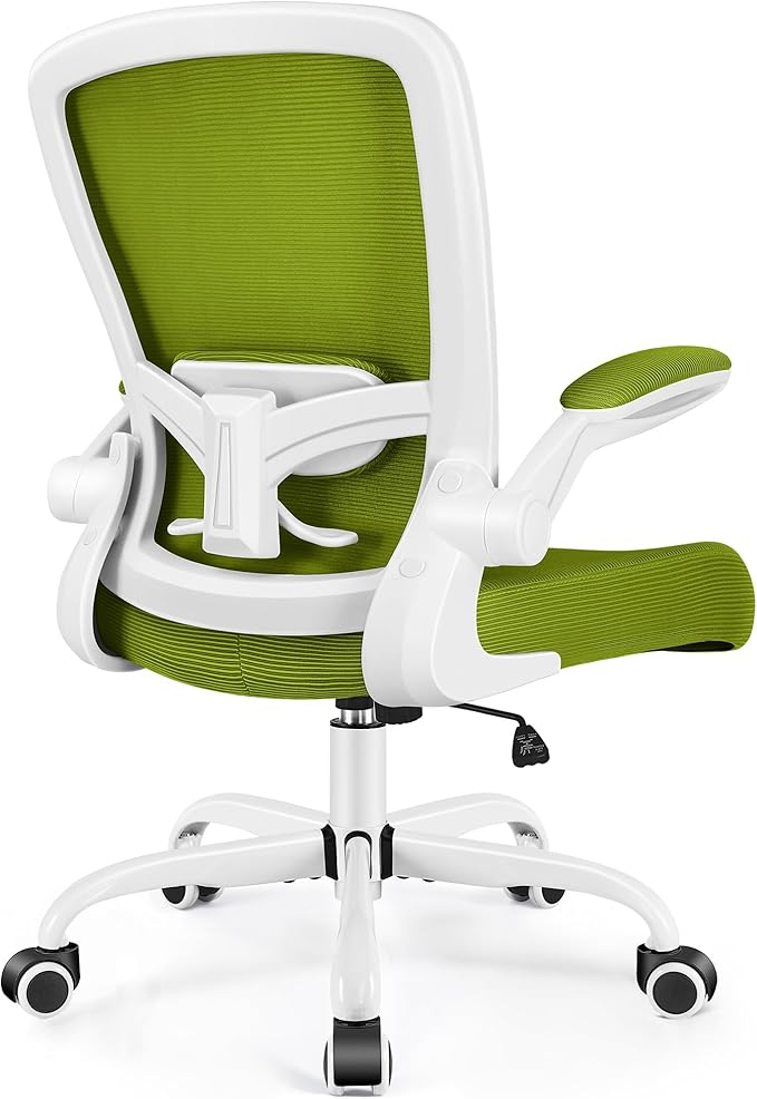 FelixKing Office Chair, Ergonomic Desk Chair Breathable Mesh Chair with Adjustable High Back Lumbar Support Flip-up Armrests, Executive Rolling Swivel Comfy Task Computer Chair for Home Office