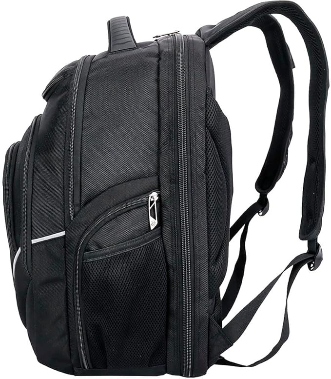 Swissdigital Design TSA-Friendly Large Backpack, Business Laptop Backpack for Men with USB Charging Port/RFID Protection (TERABYTE J16BT-1) One Nation One World