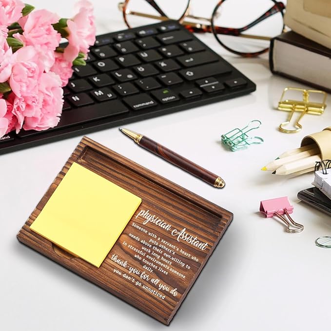 Physician Assistant Sticky Notepad Holder, Thank You Gifts for Physician Assistant, Appreciation Gifts for PA School Nurse Week Gift Sticky Note Pad Holder TZP25