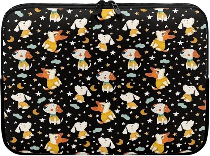 Corgi Dog Printed Computer Bags for Laptops, Water Resistant 17 Inch Laptop Bag Laptop Briefcase Travel Case for Women Men Teens, Compatible with Most Laptops