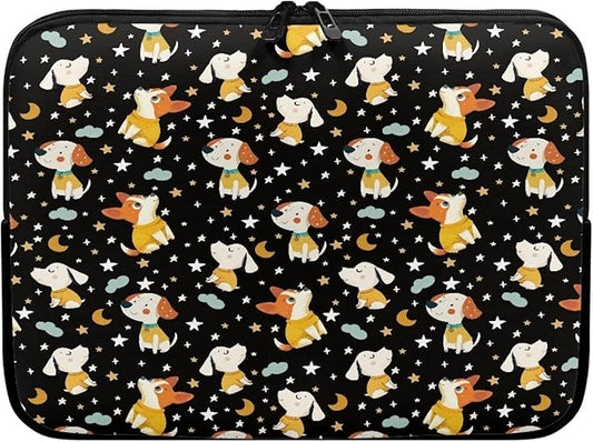 Corgi Dog Printed Computer Bags for Laptops, Water Resistant 17 Inch Laptop Bag Laptop Briefcase Travel Case for Women Men Teens, Compatible with Most Laptops