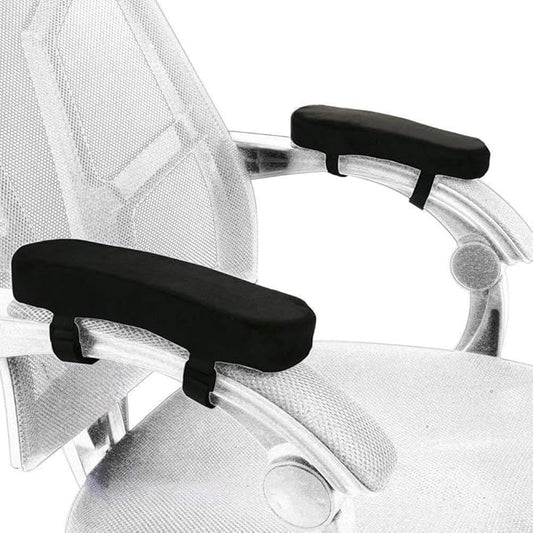Memory Foam Chair Armrest Pad, Comfy Office Chair Arm Rest Cover for Elbows and Forearms Pressure Relief(Set of 2)