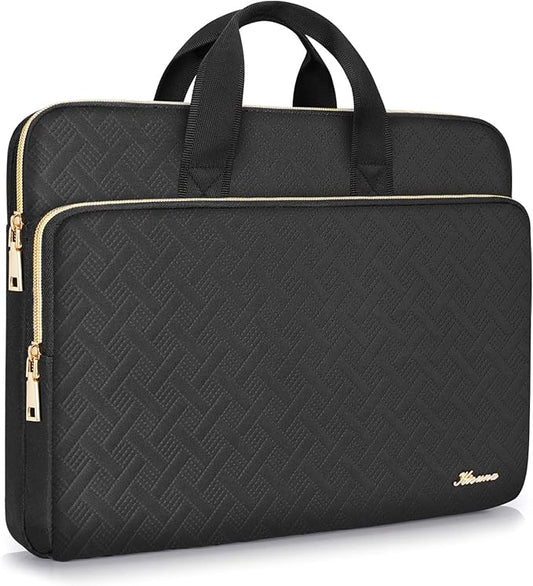 KIZUNA Laptop Sleeve Case 13 Inch Computer Carrying Handbag for 14" MacBook Pro M3 2023/M2 M1 Max /13.6" New MacBook Air M2/14 Lenovo ThinkPad X1 Carbon/Yoga C740 S740 C930/14 IdeaPad Flex 5i, Black