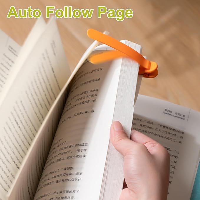 9Pcs Automatic Bookmark, Silicone Smart Book Marks for Reading Women, Men, Kids,Cute Unique Book Markers Bookmark Clip Reading Accessories Gifts for Book Lovers