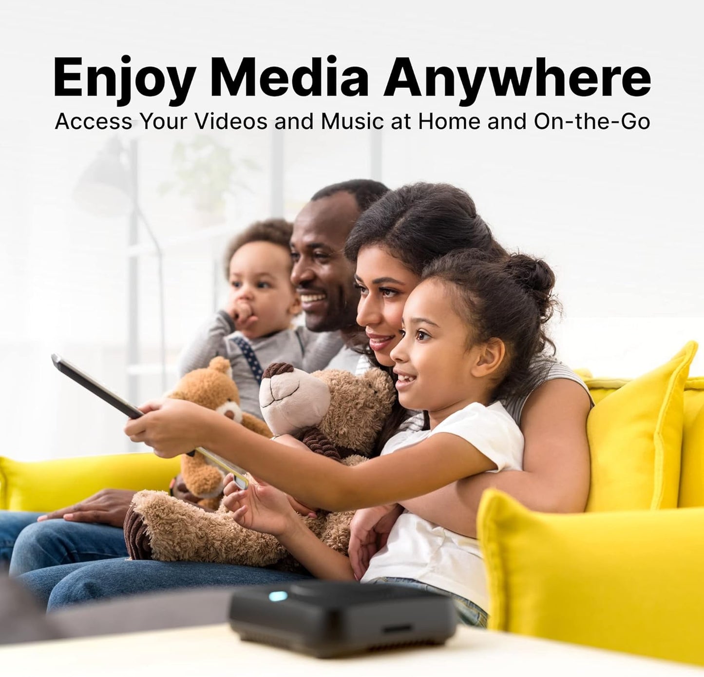 Smart Personal Cloud Storage Device Data and Media Files, Built-in 1TB High-Speed SSD with USB Storage, Plex and Home Assistant/iOS/Android/Windows/Mac Compatible