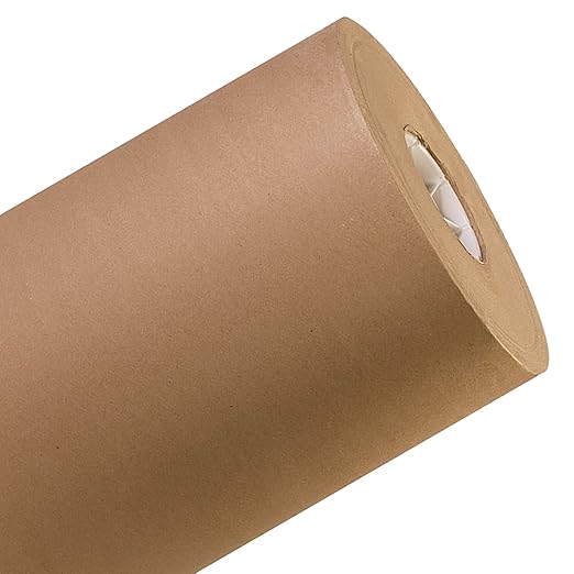 AVIDITI Shipping Paper Roll 20"L, 1-Pack | Large Kraft Paper Roll for Packing, Moving and Storage