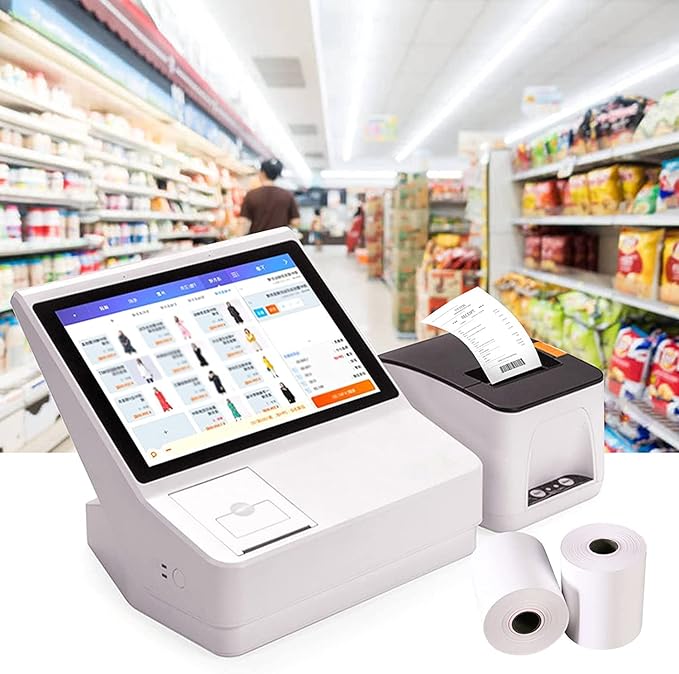 Immuson 2 1/4 x 50 Thermal Paper Receipt Rolls 2.25 x 50 ft Receipt Paper POS Cash Register Fits Credit Card Terminals Verifone (500 Rolls)