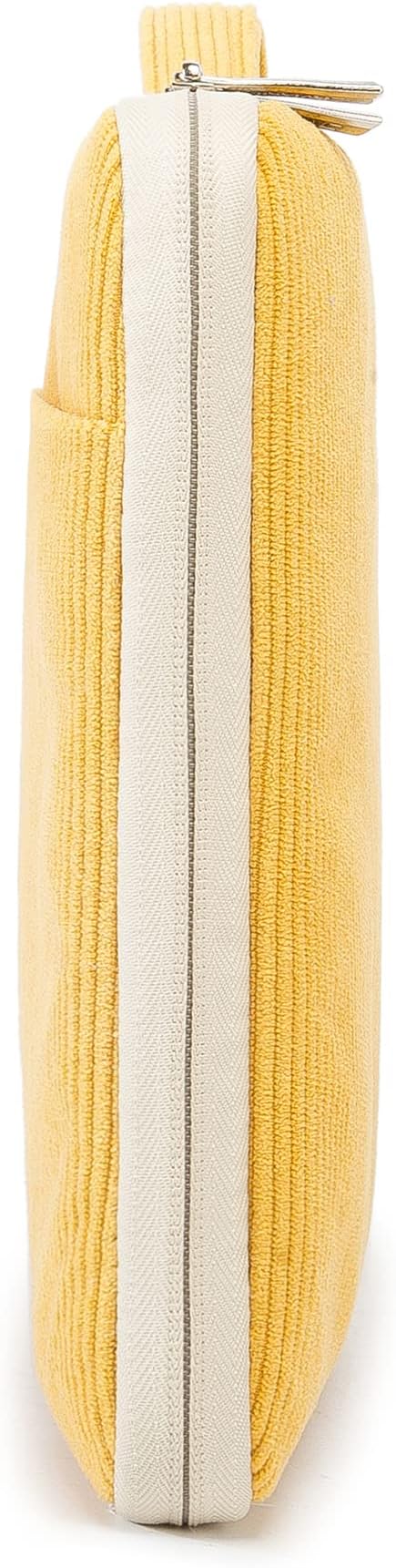 Kinmac Corduroy 360° Protective Water Resistant Laptop Case Bag Sleeve Compatible with LG Gram 16 inch and 15.6 inch-16 inch Laptop (Yellow)