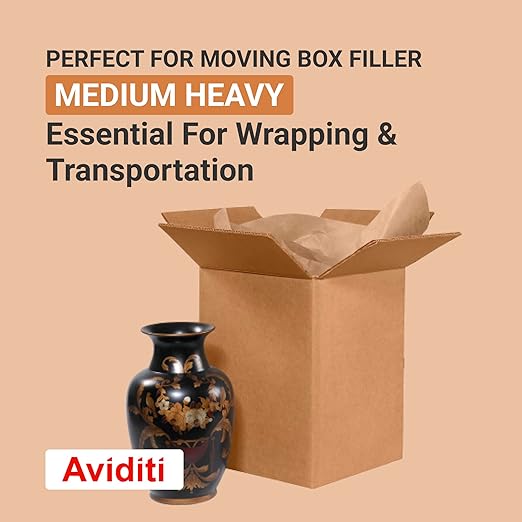 AVIDITI Shipping Paper Roll 30"L, 1-Pack | Large Kraft Paper Roll for Packing, Moving and Storage